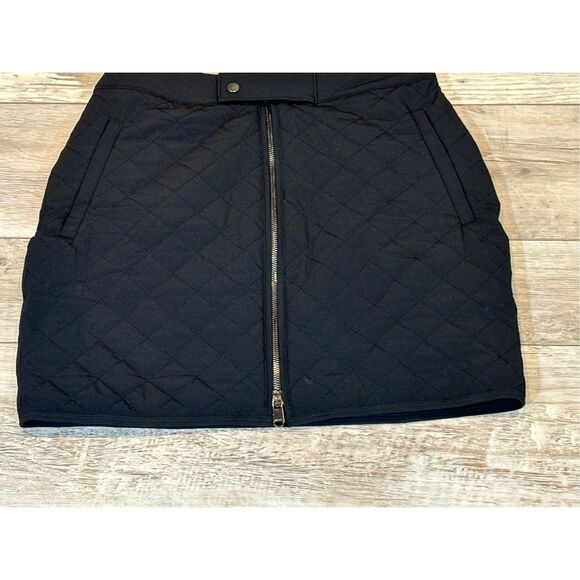 Athleta black quilted mini skirt size 8 - Picture 7 of 12